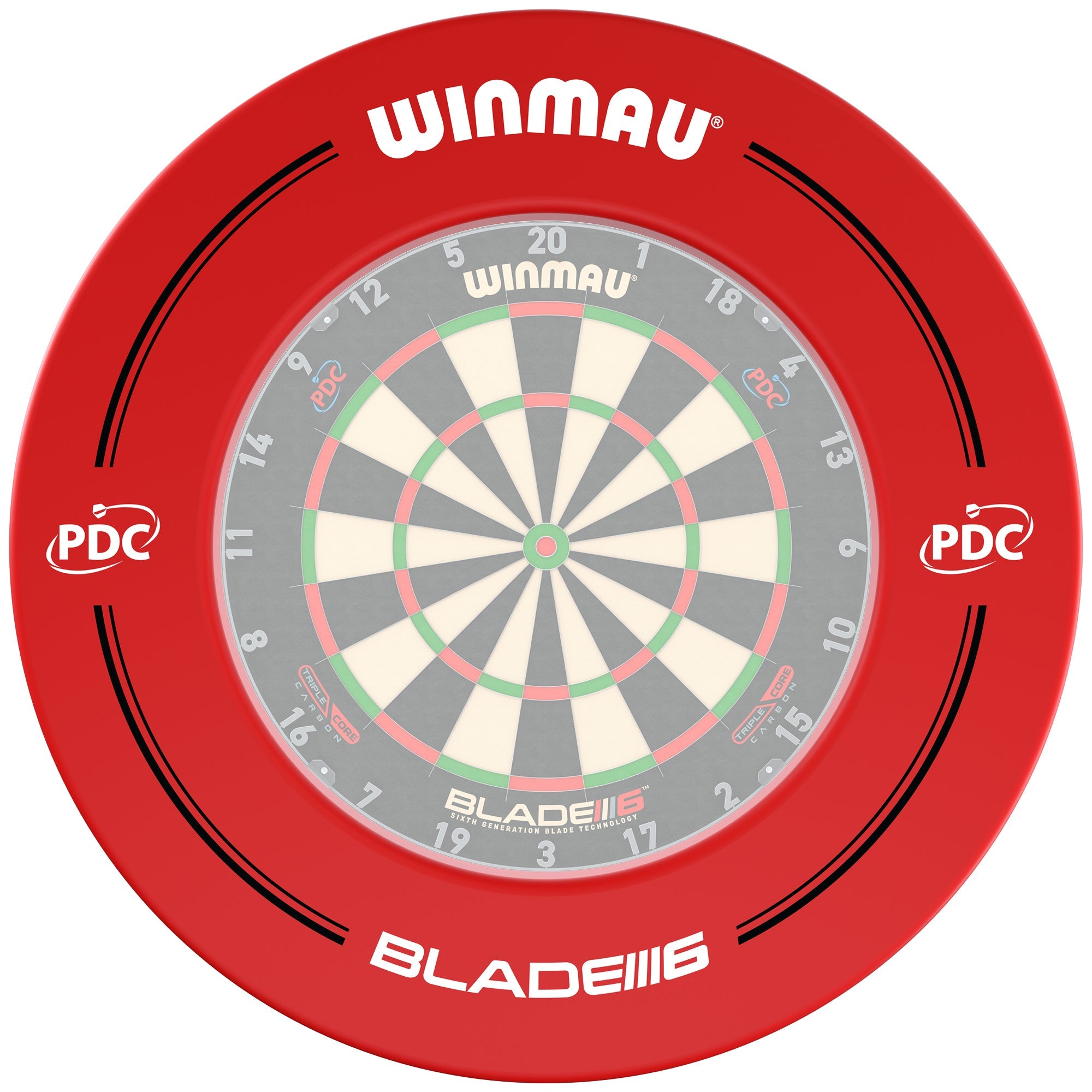 PDC Red Dartboard Surround