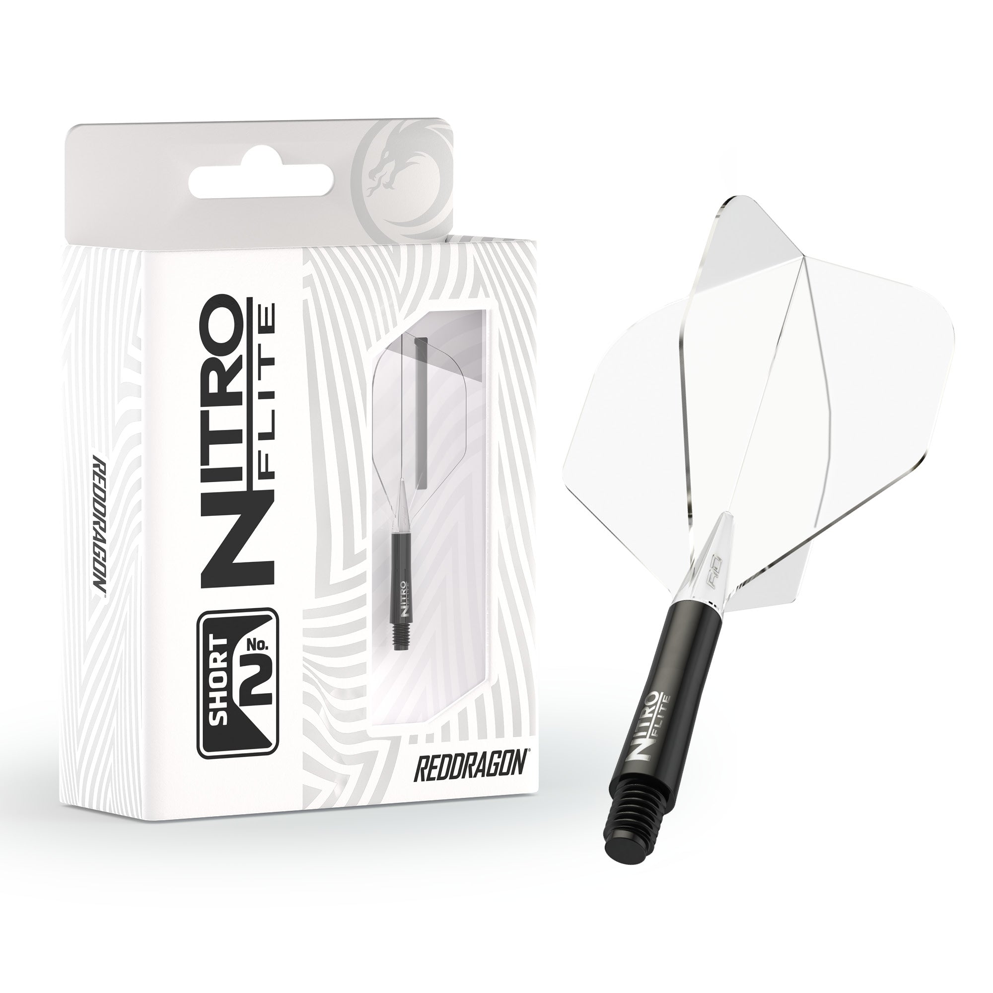 Nitro Flite - Integrated Flight and Shaft Black & Clear